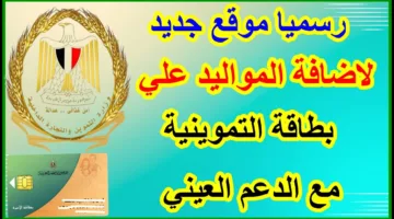 التموين تعلن بدء إضافة مواليد جدد على البطاقات التموينية وتحدد 4 فئات مستفيدة
