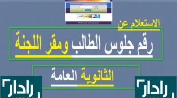 «استعلام إلكتروني» عن أرقام جلوس الثانوية العامة 2025 بخطوات بسيطة وسهلة