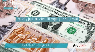 “هدوء في سوق الصرف”.. سعر الدولار يحافظ على ثباته أمام الجنيه المصري اليوم الأربعاء 30 أبريل 2025!!