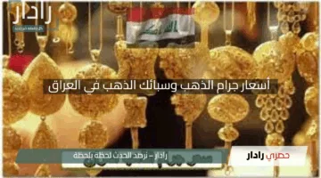 “كم بلغ اليوم؟!”.. أسعار جرام الذهب وسبائك الذهب في العراق الإثنين 28 أبريل 2025 بتحديثات مثيرة