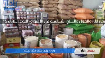 استقرار أسعار الأرز والفول والسلع الأساسية في الأسواق اليوم الثلاثاء 15 أبريل 2025