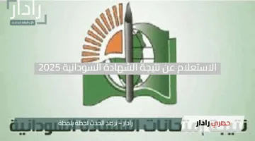 نتيجتك بكبسة زر.. خطوات الاستعلام عن نتيجة الشهادة السودانية 2025 إلكترونيًا بسهولة تامة