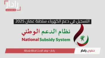 خطوات تسجيل دعم الكهرباء في سلطنة عمان 2025 عبر منصة الدعم الوطني nss.gov.om