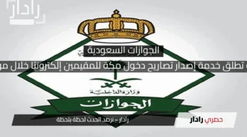 السعودية تطلق خدمة إصدار تصاريح دخول مكة للمقيمين إلكترونيًا خلال موسم الحج