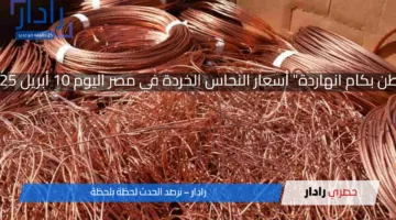“الطن بكام انهاردة” أسعار النحاس الخردة في مصر اليوم 10 أبريل 2025