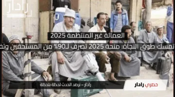 العمالة غير المنتظمة تمسك طوق النجاة: منحة 2025 تصرف لـ90% من المستحقين وتفتح باب الأمل من جديد