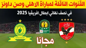 متفوتهاش.. القنوات الناقلة لمباراة الاهلي وصن داونز اليوم في ذهاب نصف نهائي دوري الأبطال