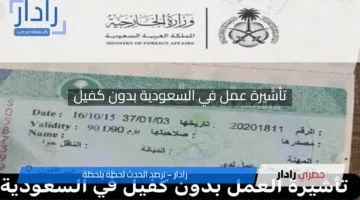 انتهز الفرصة بين يدك .. تأشيرة عمل في السعودية بدون كفيل