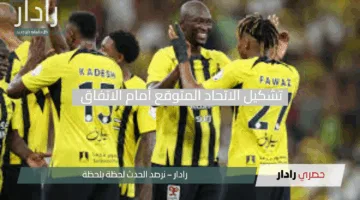 تشكيل الاتحاد المتوقع أمام الاتفاق في دوري روشن السعودي 2025 والقنوات الناقلة