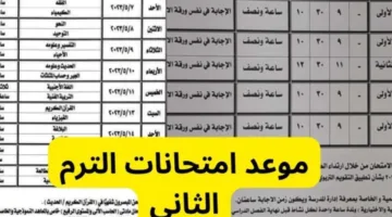 رسميا.. جدول امتحانات الترم الثاني 2025 لجميع المراحل التعليمية في مصر