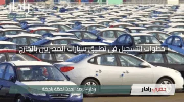“فرصة ذهبية”.. خطوات التسجيل في تطبيق سيارات المصريين بالخارج بعد عودته للعمل