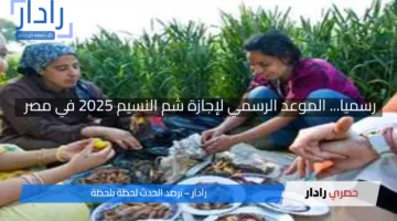 رسميا… الموعد الرسمي لإجازة شم النسيم 2025 في مصر