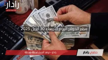 “كم وصل الأخضر؟”.. سعر الدولار اليوم الأربعاء 30 أبريل 2025 في البنوك المصرية
