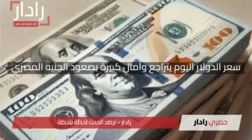 “هبوط مفاجئ”.. سعر الدولار اليوم يتراجع وآمال كبيرة بصعود الجنيه المصري