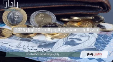 مفاجآت السوق.. سعر الريال السعودي اليوم الأحد 20 أبريل 2025 تابع التحديثات المثيرة