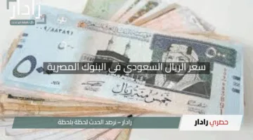 “اكتشف الآن”.. سعر الريال السعودي في البنوك المصرية بآخر تحديث ليوم 23 أبريل 2025