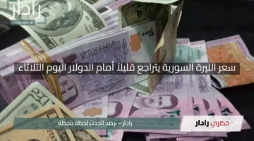 “هبوط مفاجئ”.. سعر الليرة السورية يتراجع قليلاً أمام الدولار اليوم الثلاثاء 22 أبريل 2025