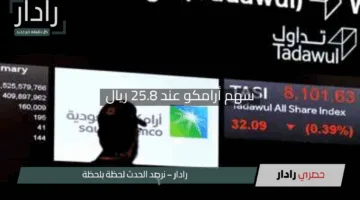 “استقرار مفاجئ”.. سهم أرامكو عند 25.8 ريال.. هل يستمر الهدوء في الأسواق؟