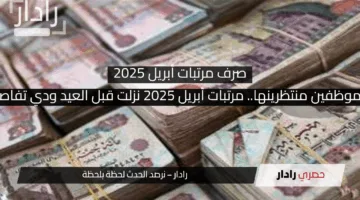 90% من الموظفين منتظرينها.. مرتبات أبريل 2025 نزلت قبل العيد ودي تفاصيل الزيادة!