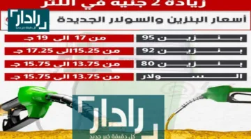 عاجل ارتفاع أسعار البنزين والسولار واسطوانة البوتاجاز اليوم في مصر الجمعة 11 أبريل 2025