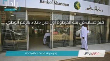 من غير ما تتعب نفسك يا زول.. افتح حساب في بنك الخرطوم أون لاين 2025 بالرقم الوطني