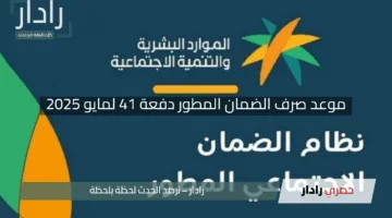 “بشرى من الموارد البشرية”.. موعد صرف الضمان المطور دفعة 41 لمايو 2025 مع خطوات الاستعلام عن الأهلية