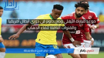 موعد مباراة الأهلي وصن داونز في ذهاب نصف نهائي دوري أبطال أفريقيا.. والقنوات الناقلة