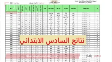“اسماء الناجحين PDF”.. رابط نتائج الصف السادس الابتدائي 2025 الدور الأول عبر موقع وزارة التربية العراقية ونتائجنا