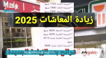 أخر أخبار زيادة المعاشات.. جدول زيادة المعاشات 2025: نسبة الزيادة ومواعيد الصرف للمستفيدين