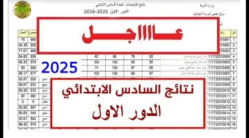 نتائج سادس ابتدائي بالعراق 2025 .. استعلم عن نتيجة 6 ابتدائي عبر موقع نتائجنا