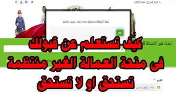 “مُتاح الآن” الاستعلام عن منحة العمالة الغير منتظمة 2025 الكترونيًا بعد زيادتها الي 1500 جنيهًا
