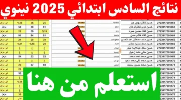 مفاجأة منتظرة.. نتائج السادس الابتدائي الدور الأول محافظة الكرخ الأولى والثانية تصدر الآن