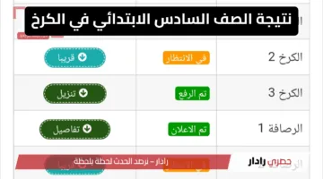 وداعًا للانتظار.. ظهرت الان نتائج السادس الابتدائي الدور الاول 2025 في الكرخ 3 وبانتظار باقي المحافظات العراقية