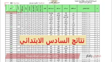 ظهرت الآن نتائج السادس ابتدائي 2025 نينوى في العراق الدور الأول عبر الموقع الرسمي للوزارة بالرقم الامتحاني
