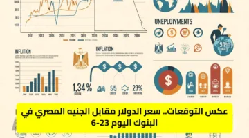 عكس التوقعات.. سعر الدولار مقابل الجنيه المصري في البنوك اليوم 23-6