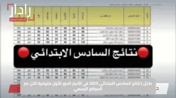 ظهرت الآن.. نتائج الصف السادس الابتدائي في الانبار والنجف ودهوك بالعراق 2025 عبر موقع نتائجنا