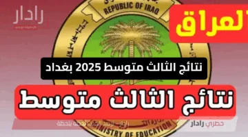 من هنا.. نتائج الثالث متوسط 2025 بغداد وبابل وذي قار وعموم المحافظات عبر موقع وزارة التربية