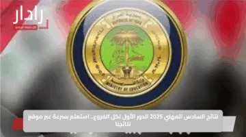 نتائج السادس المهني 2025 الدور الأول لكل الفروع.. استعلم بسرعة عبر موقع نتائجنا