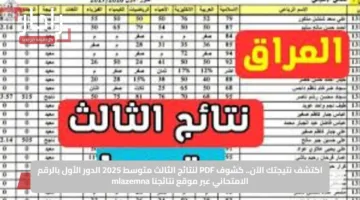 الآن رسميًا.. نتائج الثالث المتوسط 2025 الدور الأول بجميع المحافظات العراقية عبر موقع وزارة التربية ونتائجنا