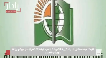 رابط الاستعلام عن نتيجة الشهادة السودانية 2025 mohe.gov.sd التابع لوزارة التربية والتعليم