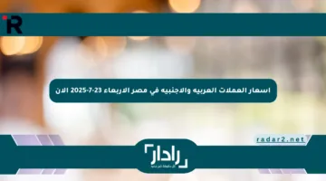 أسعار العملات العربية والأجنبية في مصر الأربعاء 23-7-2025 الآن
