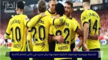 تشكيلة بوروسيا دورتموند المثيرة لمواجهة ريال مدريد في كأس العالم للأندية