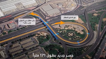 طرق دبي ترسي عقد توسعة جسر المبنى رقم 1 في مطار دبي الدولي لعام 2025